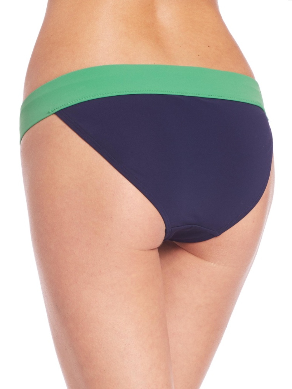 Tory Burch Green & Navy Bikini Bottom l Colorblock nwt - Picture 2 of 5